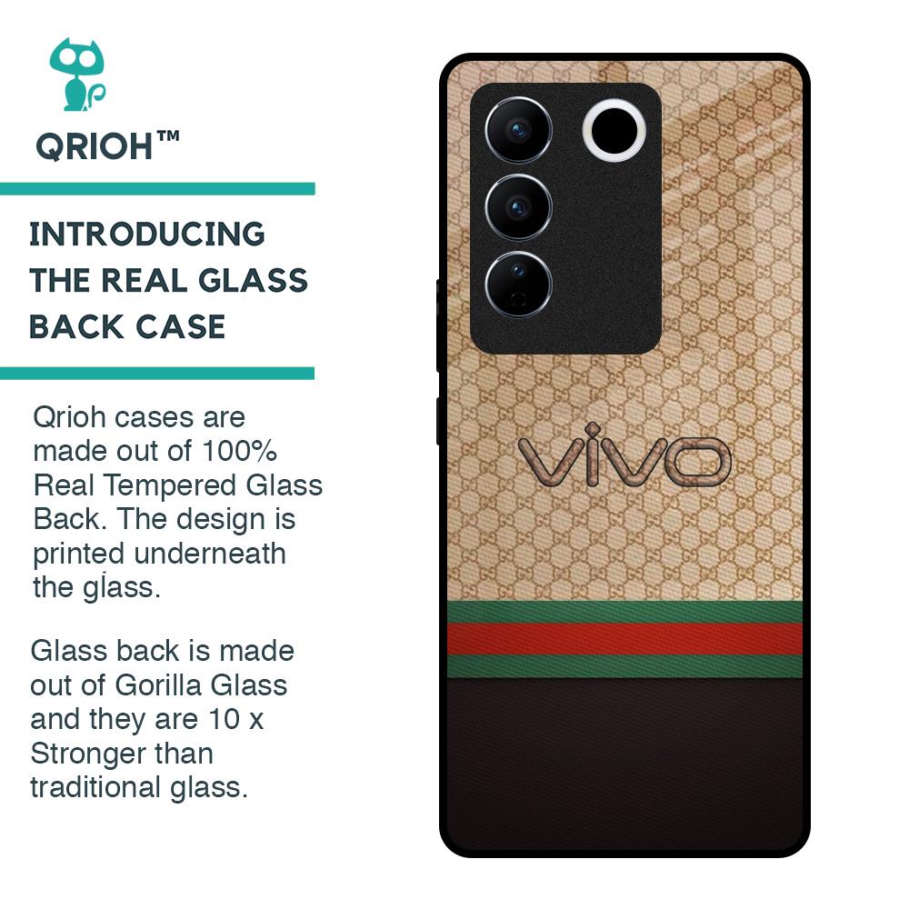 High End Fashion Glass case for Vivo V27 5G