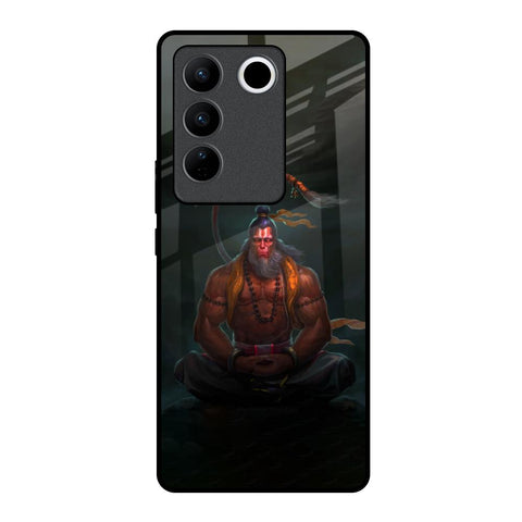 Lord Hanuman Animated Vivo V27 Pro 5G Glass Back Cover Online