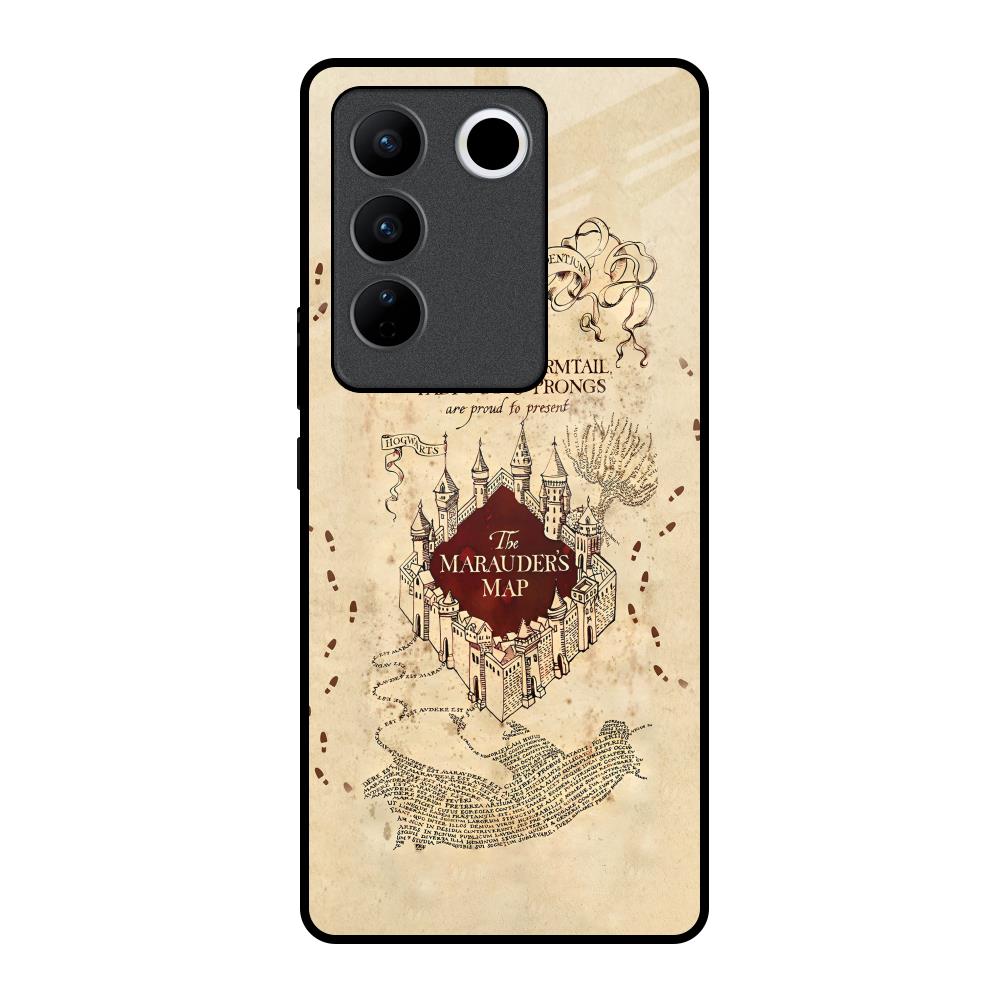Magical Map Vivo V27 Pro 5G Glass Back Cover Online