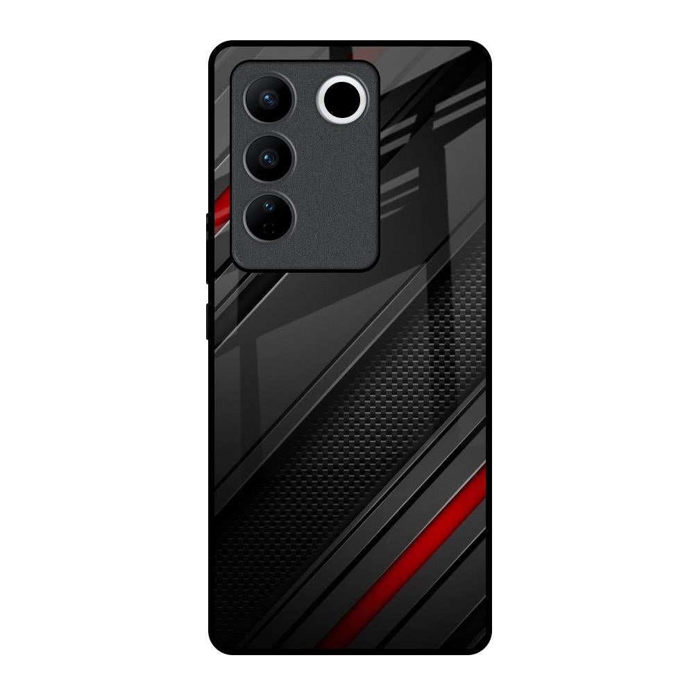 Modern Abstract Vivo V27 Pro 5G Glass Back Cover Online