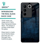 Dark Blue Grunge Glass Case for Vivo V27 Pro 5G