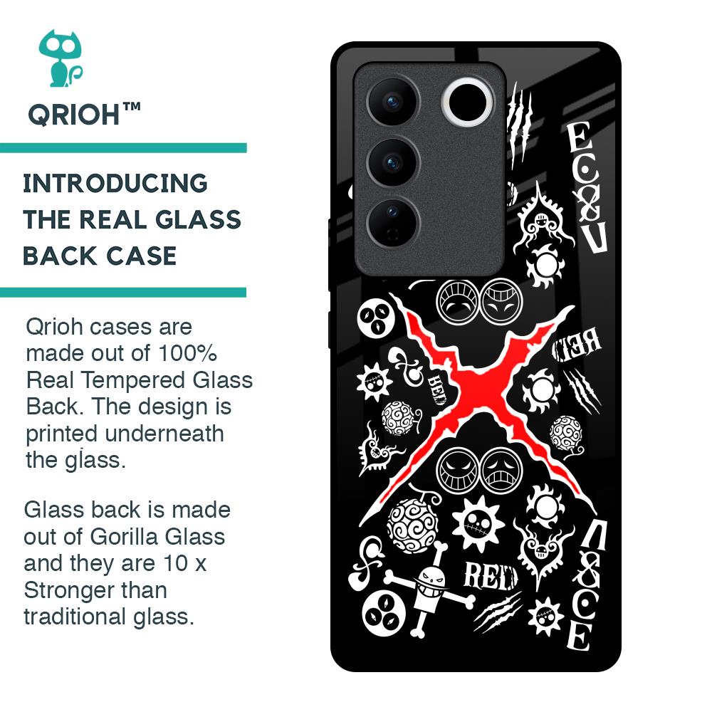 Red Zone Glass Case for Vivo V27 Pro 5G