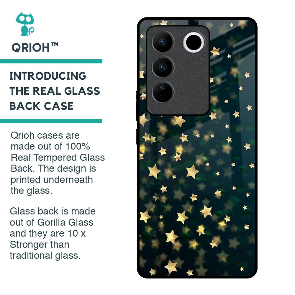 Dazzling Stars Glass Case For Vivo V27 Pro 5G