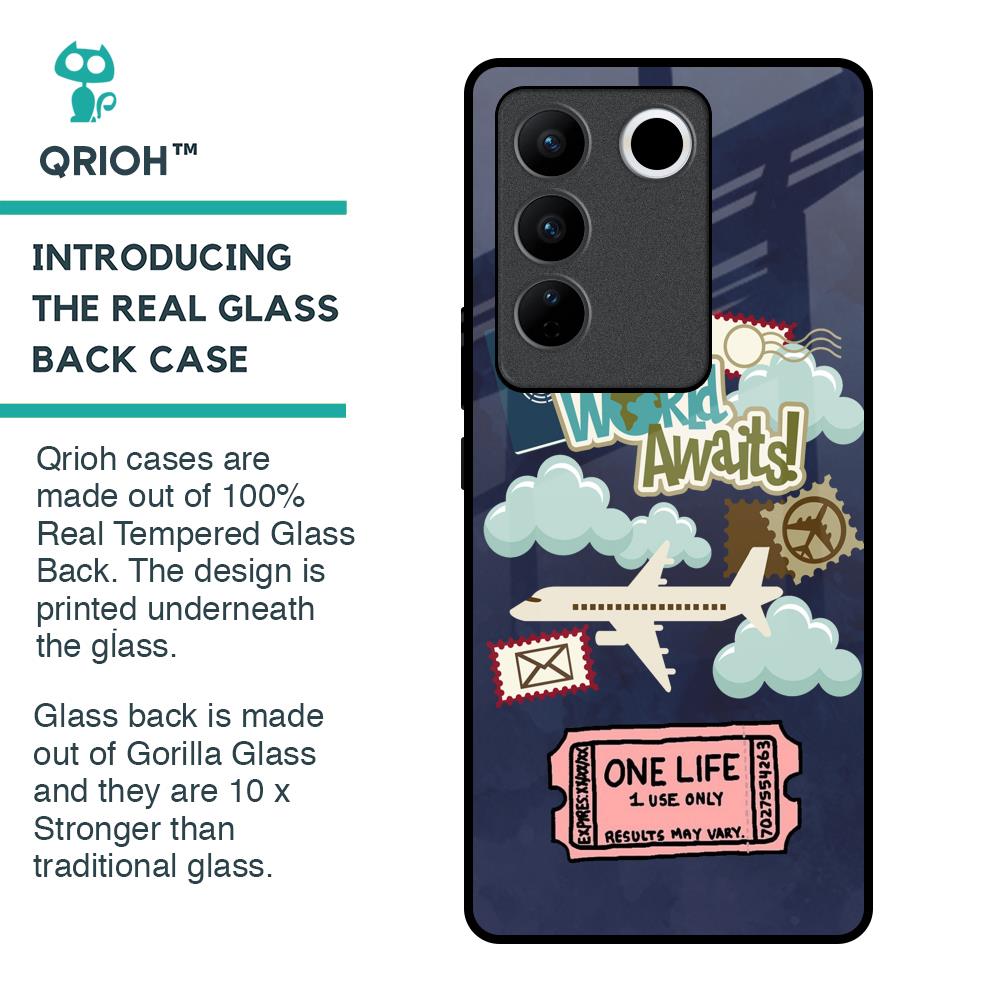Tour The World Glass Case For Vivo V27 Pro 5G