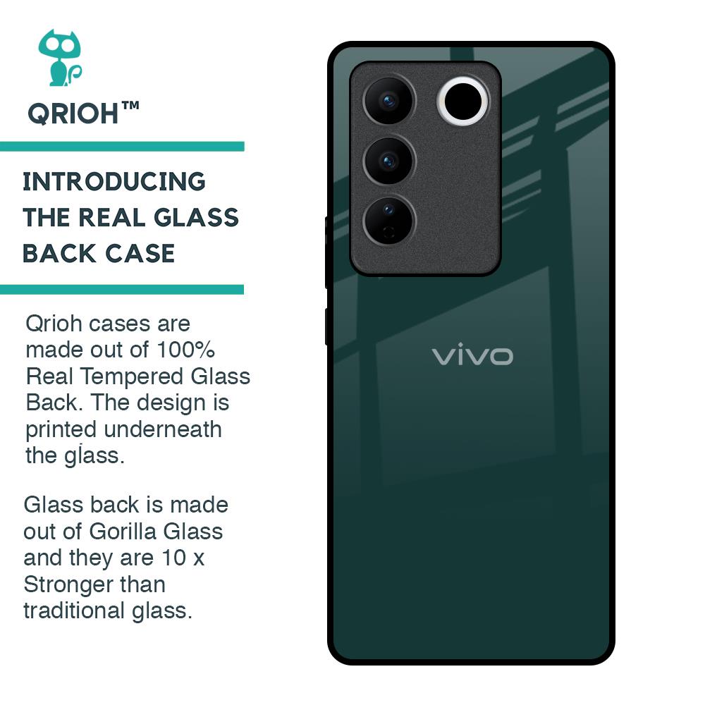 Olive Glass Case for Vivo V27 Pro 5G
