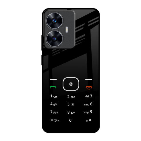 Classic Keypad Pattern Realme C55 Glass Back Cover Online