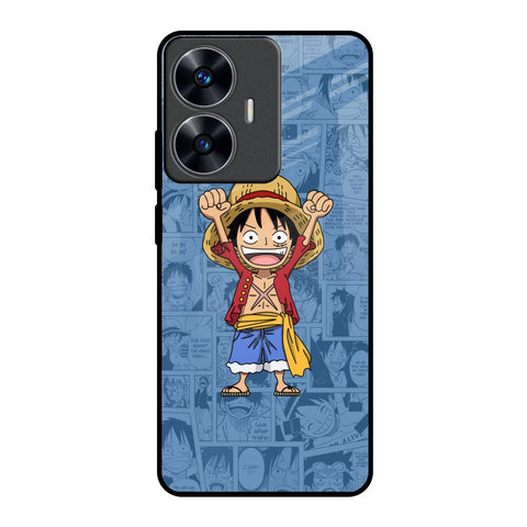 Chubby Anime Realme C55 Glass Back Cover Online