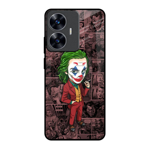 Joker Cartoon Realme C55 Glass Back Cover Online