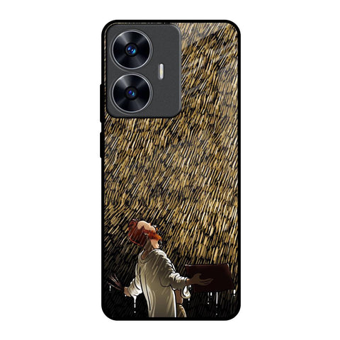 Rain Festival Realme C55 Glass Back Cover Online