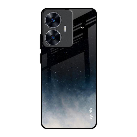 Black Aura Realme C55 Glass Back Cover Online