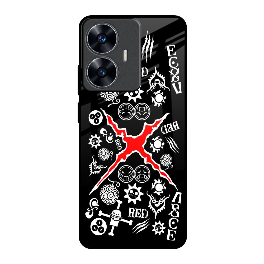 Red Zone Realme C55 Glass Back Cover Online