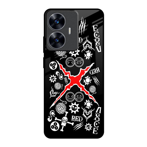 Red Zone Realme C55 Glass Back Cover Online