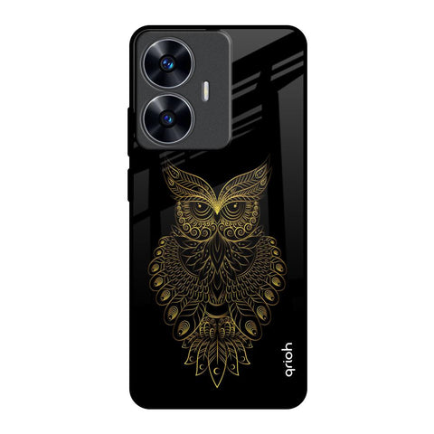 Golden Owl Realme C55 Glass Back Cover Online