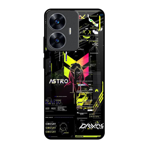 Astro Glitch Realme C55 Glass Back Cover Online