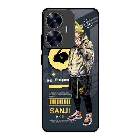 Cool Sanji Realme C55 Glass Back Cover Online