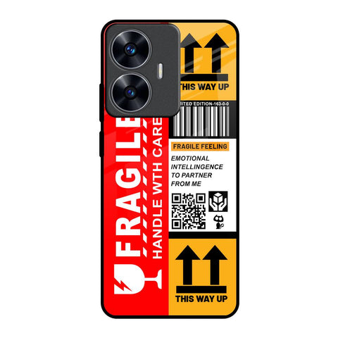 Handle With Care Realme C55 Glass Back Cover Online