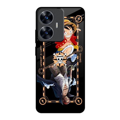 Shanks & Luffy Realme C55 Glass Back Cover Online