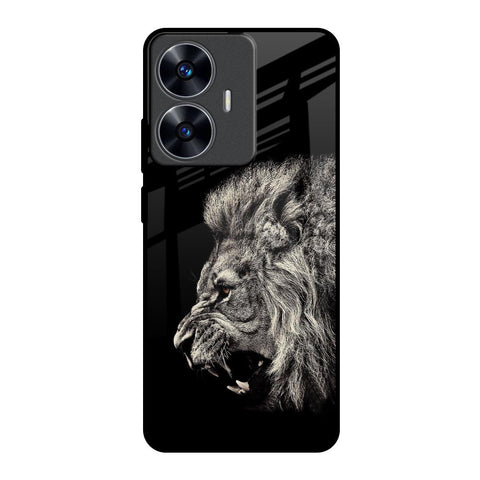 Brave Lion Realme C55 Glass Back Cover Online
