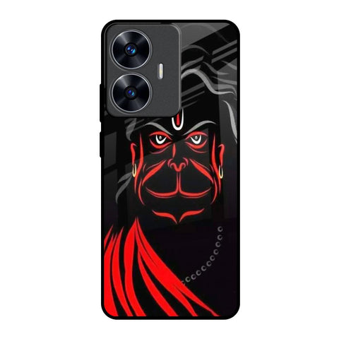 Lord Hanuman Realme C55 Glass Back Cover Online