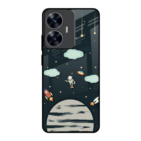 Astronaut Dream Realme C55 Glass Back Cover Online