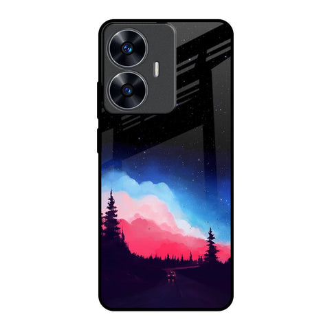 Drive In Dark Realme C55 Glass Back Cover Online