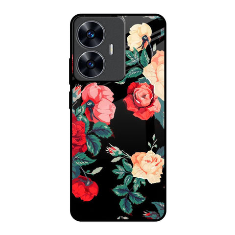 Floral Bunch Realme C55 Glass Back Cover Online