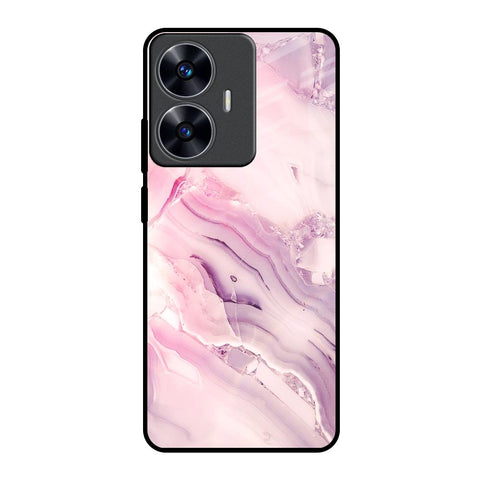 Diamond Pink Gradient Realme C55 Glass Back Cover Online