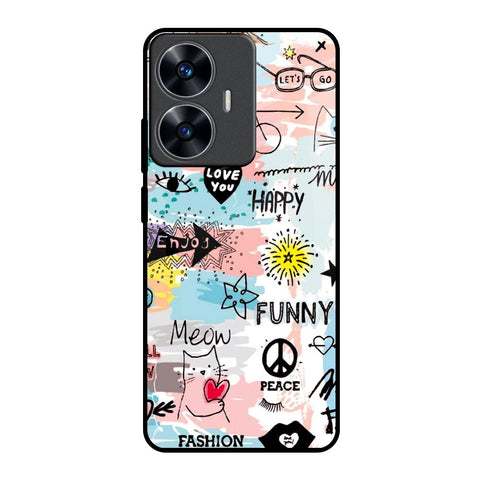 Just For You Realme C55 Glass Back Cover Online