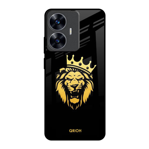 Lion The King Realme C55 Glass Back Cover Online
