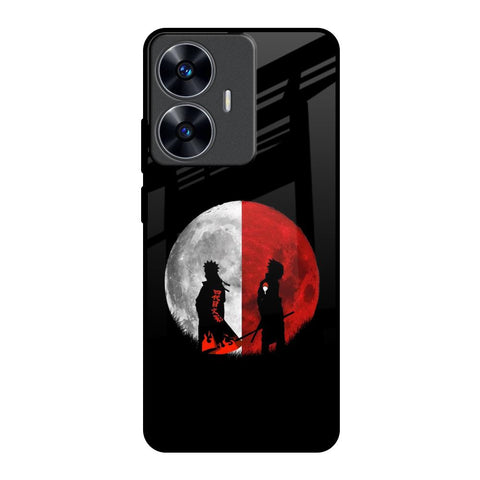 Anime Red Moon Realme C55 Glass Back Cover Online