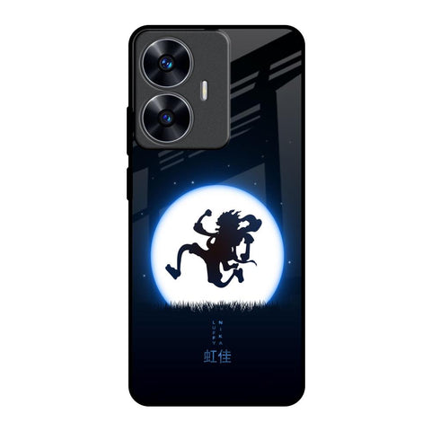 Luffy Nika Realme C55 Glass Back Cover Online