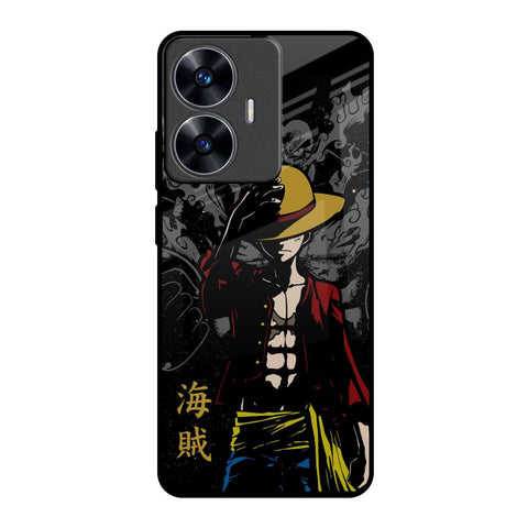 Dark Luffy Realme C55 Glass Back Cover Online