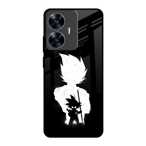 Monochrome Goku Realme C55 Glass Back Cover Online