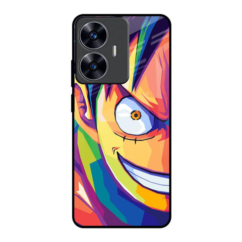 Monkey Wpap Pop Art Realme C55 Glass Back Cover Online