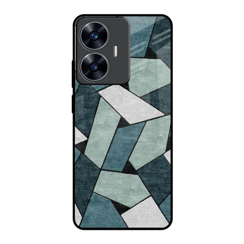 Abstact Tiles Realme C55 Glass Back Cover Online