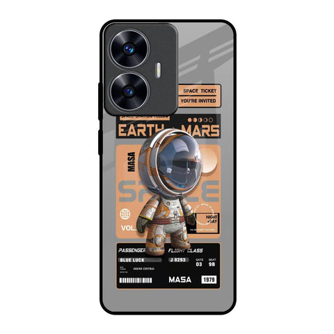 Space Ticket Realme C55 Glass Back Cover Online