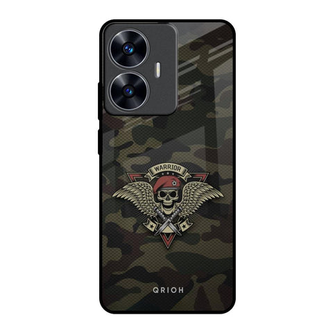 Army Warrior Realme C55 Glass Back Cover Online