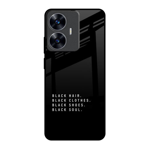 Black Soul Realme C55 Glass Back Cover Online