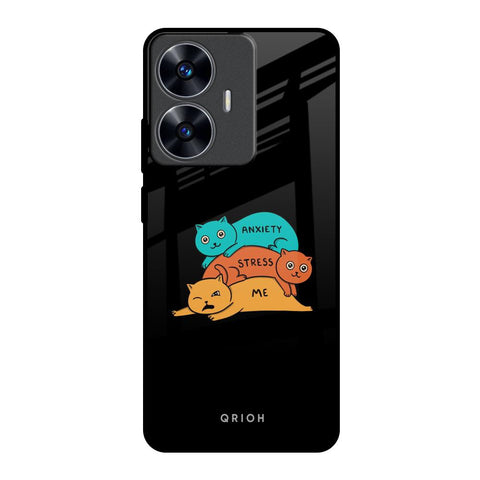Anxiety Stress Realme C55 Glass Back Cover Online