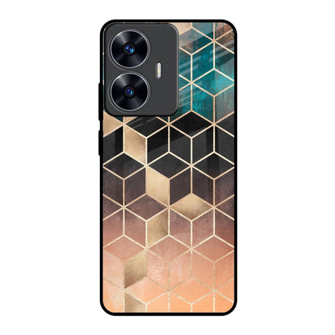 Bronze Texture Realme C55 Glass Back Cover Online