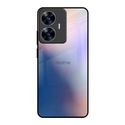 Blue Mauve Gradient Realme C55 Glass Back Cover Online