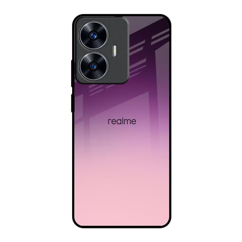 Purple Gradient Realme C55 Glass Back Cover Online