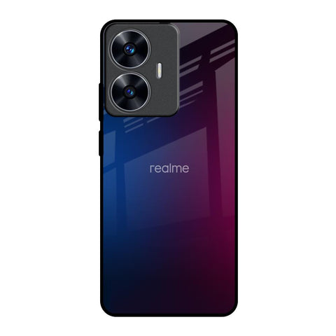 Mix Gradient Shade Realme C55 Glass Back Cover Online