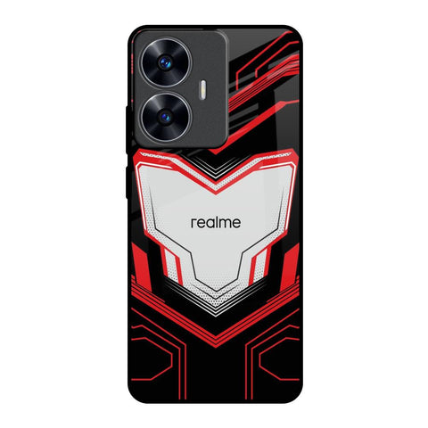 Quantum Suit Realme C55 Glass Back Cover Online