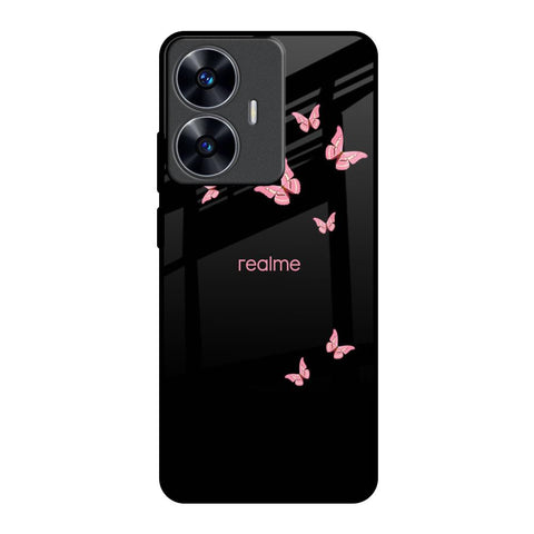 Fly Butterfly Realme C55 Glass Back Cover Online