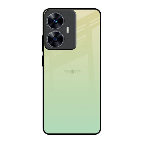 Mint Green Gradient Realme C55 Glass Back Cover Online