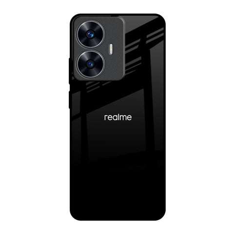 Jet Black Realme C55 Glass Back Cover Online