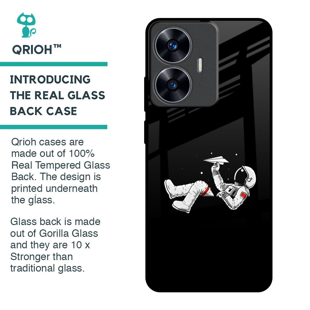 Space Traveller Glass Case for Realme C55
