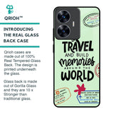 Travel Stamps Glass Case for Realme C55