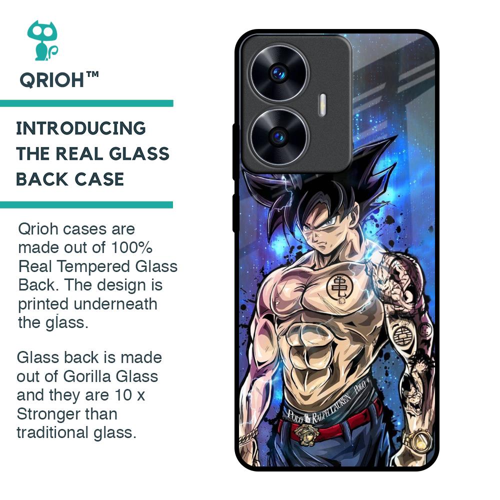 Branded Anime Glass Case for Realme C55